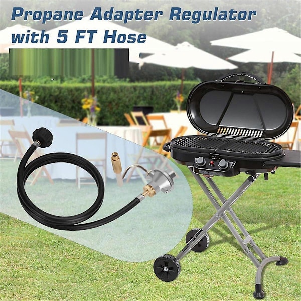 Grill Regulator til Roadtrip Grill med 4 Fods Propan Adapter Slange, Perfekt Erstatning C001, 5010000743