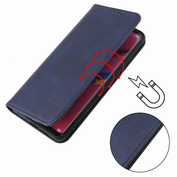 För LG Q7 Kalvtextur Magnetiskt Horisontellt Flip Läderfodral med Hållare & Kortfack & Plånbok