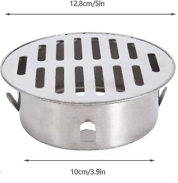 Gulvrist i rustfritt stål (110 flat munn)