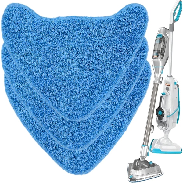 Mikrofiber Dampmoppputer for Vax Damprenser, S86-SF-CC, S85-CM, S86-SF-C, S84-W7-P, S7 og flere, 3-pakning (3 blå)