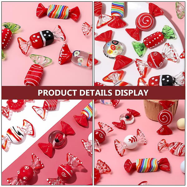 6 st Nativity-prydnader Barn Resin Candy Charm Konstgjorda Candy Prydnader Mini Candy Prydnader Hantverk Candy