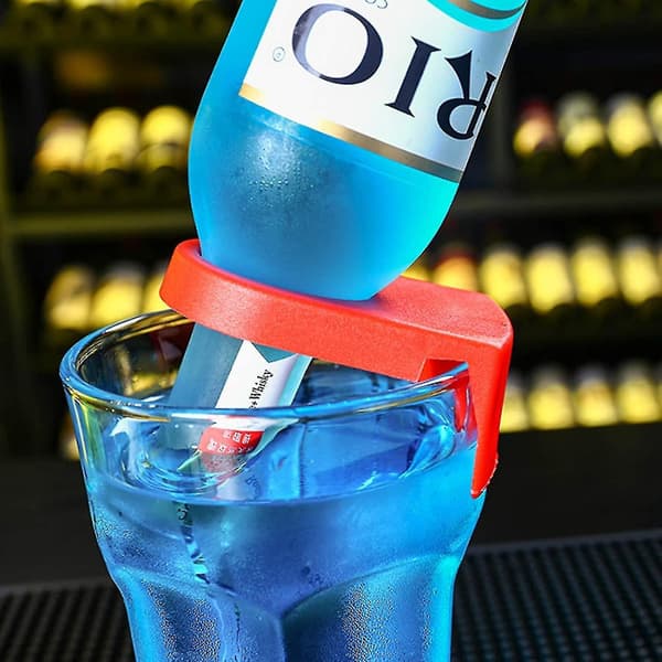 10 stk. Abs Drikke Klips Flaske Spænde Holdere Øl Cocktail Snap Til Schooner & Goblet Glas (tilfældig Farve)