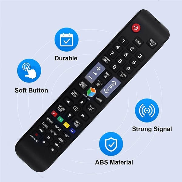 Erstatningsfjernkontroll for Aa59-00793a Aa5900793a LED-TV