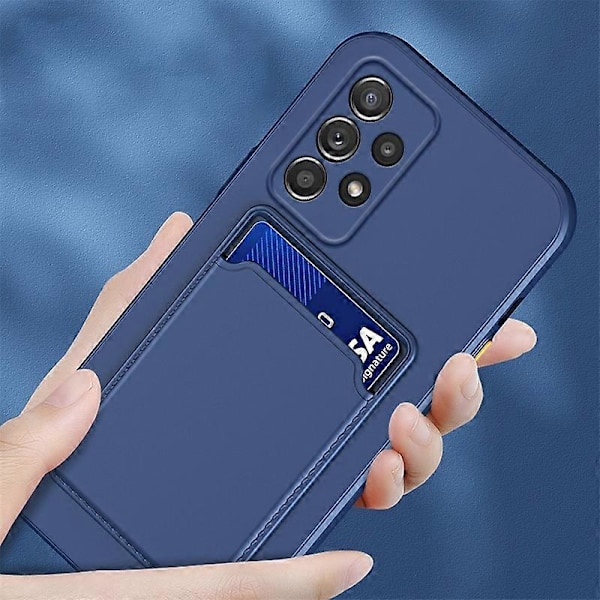 För Samsung Galaxy A53 5G Hudkänsla Kort Kontrastfärg Knapp TPU Telefonfodral