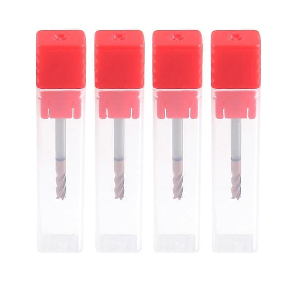 5 stk. 3 mm Solid Carbide Endmills 4 Fløyte Sporfresing Profilfresing Planfres