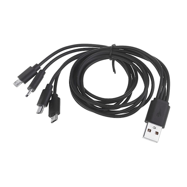 USB2.0 til MicroUSB Multi-Laderkabel 4 i 1 MicroUSB Laderadapterkabel