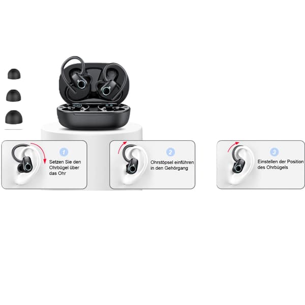 Bluetooth-headset, X15 trådlöst gamingheadset med digital batteridisplay, en styck
