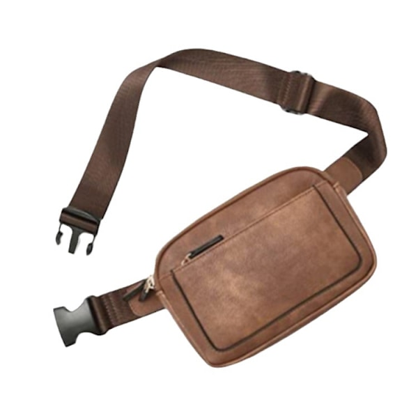 Dame PU læder bæltetaske Crossbody taljetaske Rejse skuldertasker