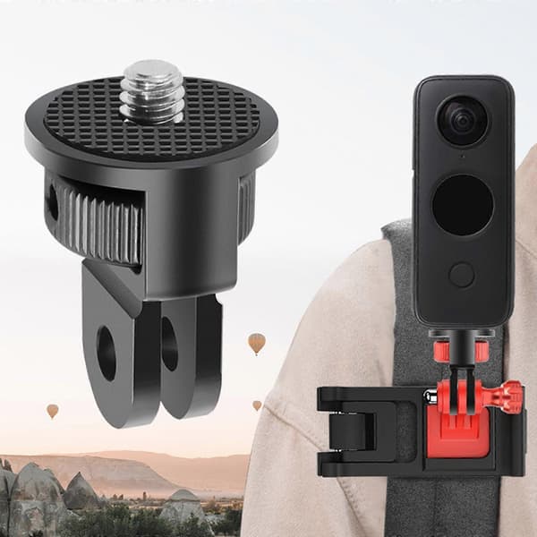 För Go Pro Stativfäste Adapter 1/4 Skruv för Go Pro Hero 9 10 Actionkamera