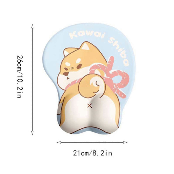Shiba Inu Søt Musematte Håndleddspute Rumpe Håndleddspute