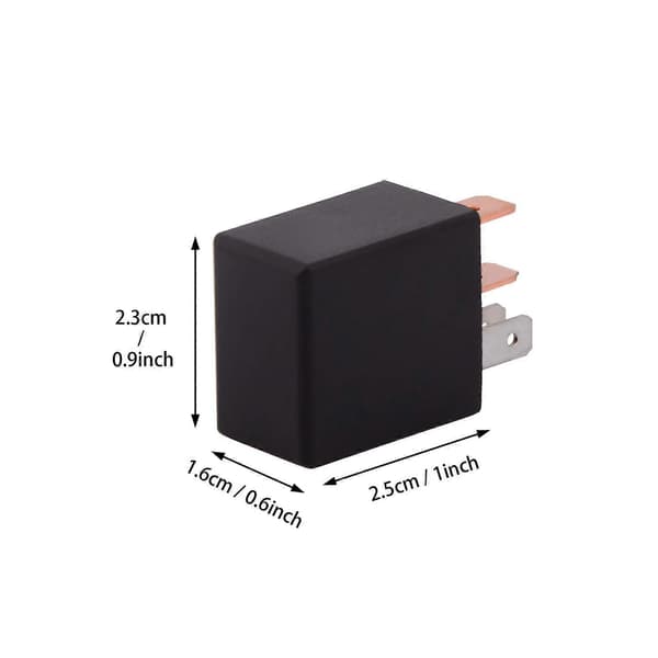 5 Stk. Relæ 12V 30A 5 Ben, SPDT Multipurpose Relæ Kraftig Standard Relæ 5 Ben 12VDC, Bilrelæ
