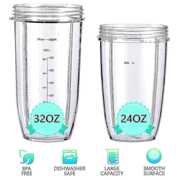 Blender Reservedele til Nutribullet Blendere 600w/900w/pro