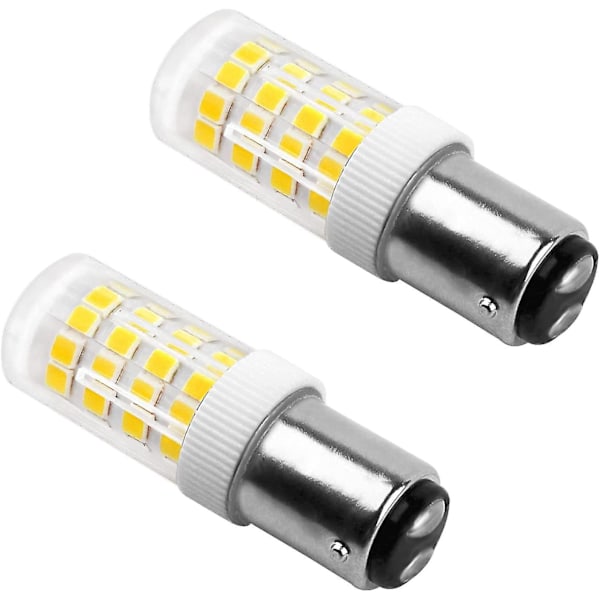 5w LED symaskin lyspære B15d, 220-240v, 500lm kald hvit 6000k, 40w glødelampe ekvivalent, ikke-dimbar, B15 bajonett lyspære for Co