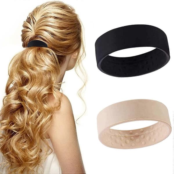 4 stk. Nye Silikone Hårelastikker Foldbar Hårring Reb Stationær Elastisk Hår Scrunchie Hestehaleholder Hårelastik Tilbehør.