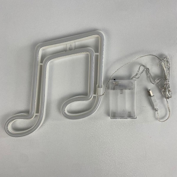Musiknot Neon Skyltar Led Neonljus Usb Eller Batteridriven Led Neonljusskyltar Tik Tok Led Nattljus För Sovrum(rosa)