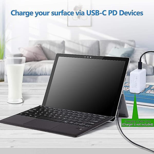 Laddningskabel för Surface Connect till USB-C Kompatibel med Surface Pro 3/4/5/6/7, Surface Laptop 3/