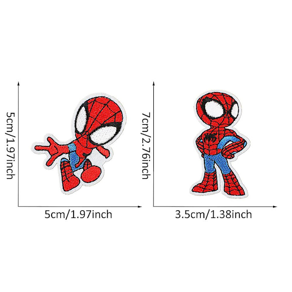 20 st Marvel Superhjälte Serie Broderade Patchar, Sy På Eller Stryk På Dekorativa Patch Applikation För Kläder, Klänning, Hatt, Jeans, Väska, Diy Tillbehör