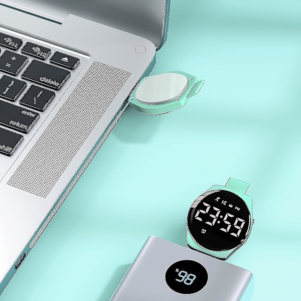 Børneure, Teenager Dreng Digital Sport Fitness Tracker, Med Alarm/kronograf/vandtæt Til