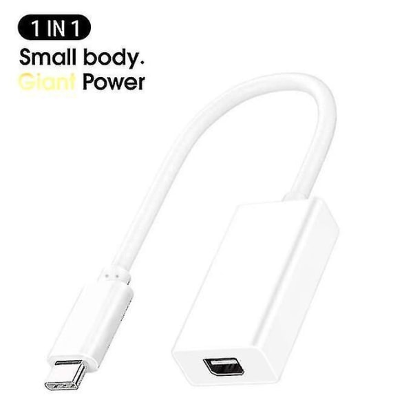 1x Thunderbolt 3 till Thunderbolt 2-adapter Typ C-kabel USB för Macbook Air Pro Hög kvalitet