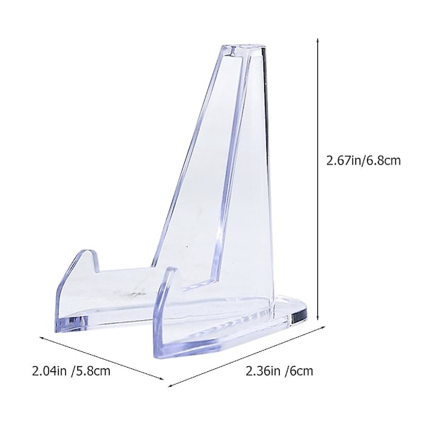 10 st kortställ transparent bildskärm display akryl show rack platta display multi-use telefonställ