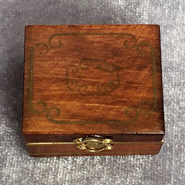1/12 Dockhus Miniatyr Möbler Smyckeskrin Toalettbord Dekoration
