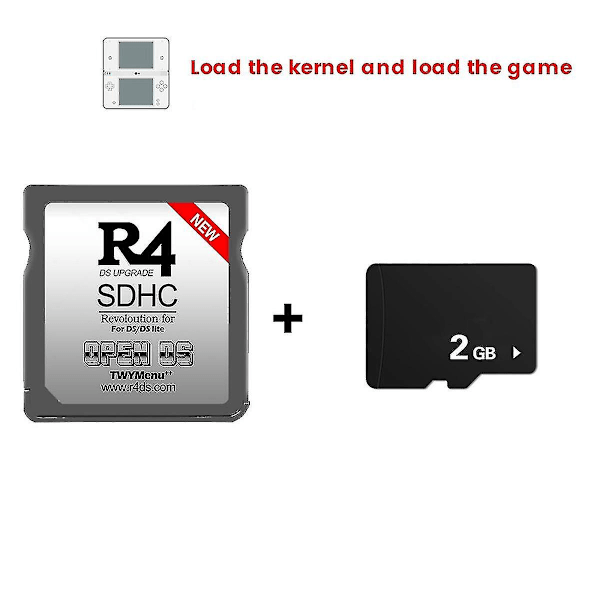 R4-kort SDHC Dual Core för Nintendo DS Lite - Nytt OpenDS TWYMenu++ Flashkort