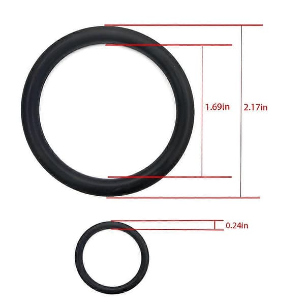 Förpackning med 8 O-ringar Bumper Fender Snabbfästen Ersättningsgummiband O-ringar