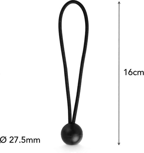 25x Elastisk Spännare för Paviljong - Presenning - Cykel - Camping - Trampolin & Trailer Elastiskt Gummiband med Boll