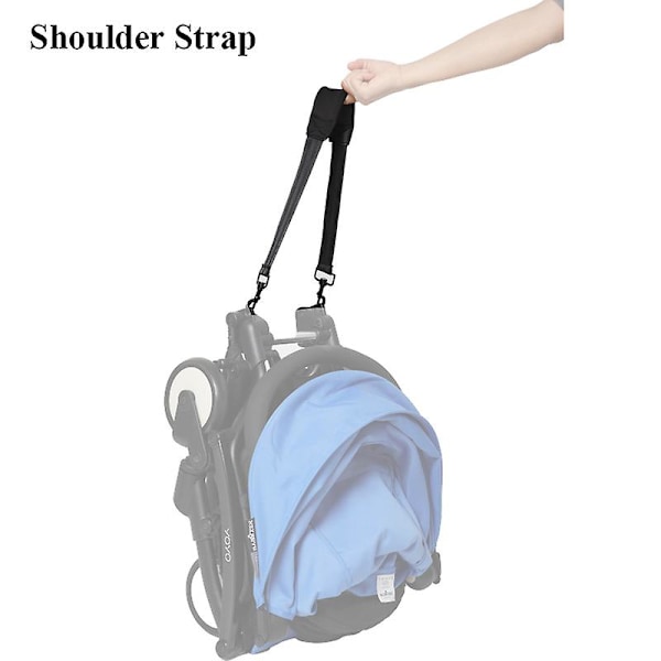 Barnevogntilbehør Skulderstropp for Yoyo/babyyoya/babythrone Stabil Svart Bærbar Skulderstropp