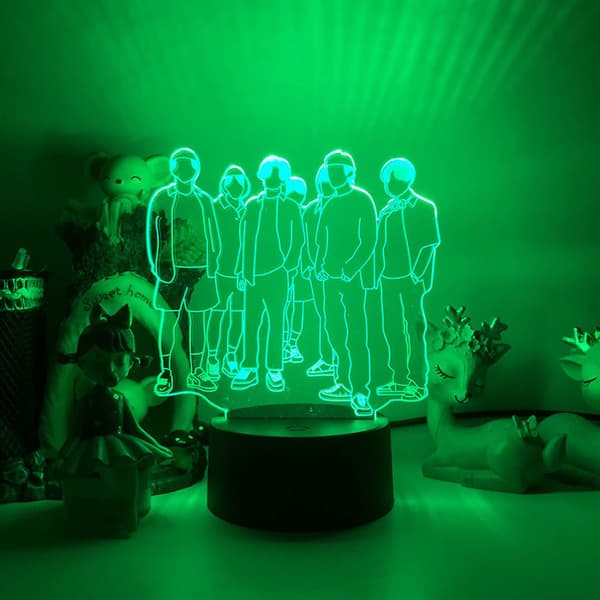 3D LED Natlampe BTS Sanger Ungdomsliga 3D