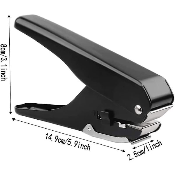 Ellipse-stans, Badge-hulstans til ID-kort, PVC-spor og papir, Robust hulstans til professionel brug