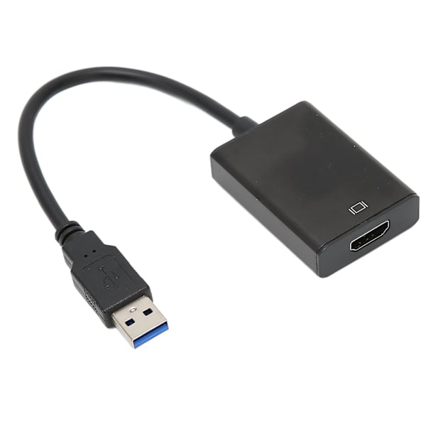 USB 3.0 till HDMI-adapter, hane till hona, gratis högupplöst multimedia-gränssnittsomvandlare