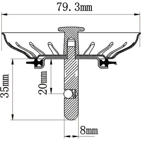 Franke Håndvask Avløpskurv Diameter 80 Mm Franke