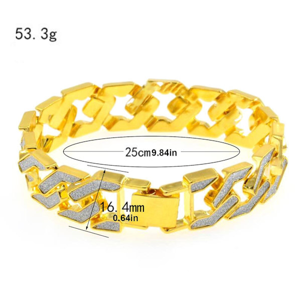 Herrar Kedja Armband Rostfritt Stål Länk Kedja Armband Man Hiphop Trendig Handled