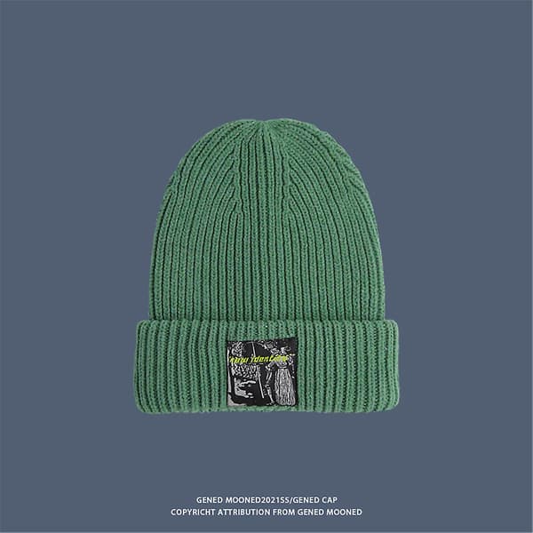 Hatt i strikket stoff for kvinner og menn - vinter, ute, gate-stil, varm, tilbehør