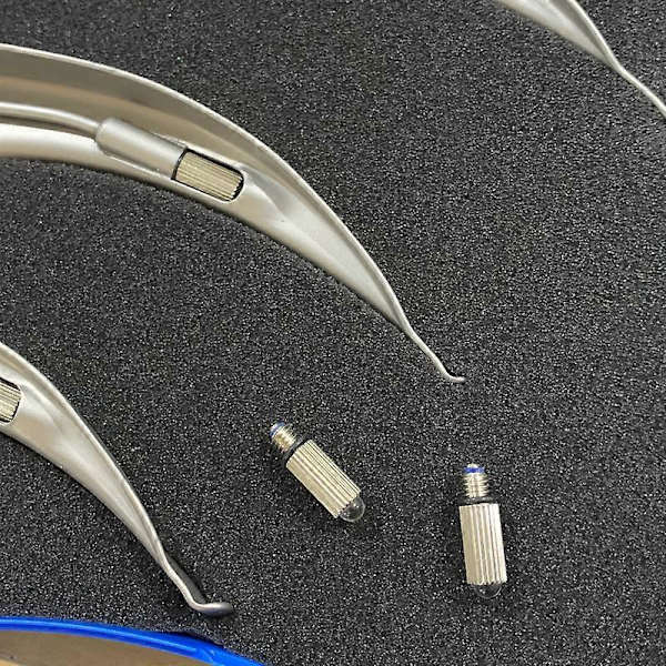 Universal Medicinsk Anæstesi Laryngoskop Tilbehør 2.5V 0.3A 1W LED Pære Lampe Hvidt Lys Udskiftningsdele til Laryngoskop