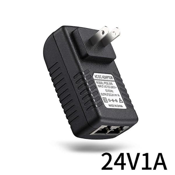 POE Injektor til CCTV IP Kamera Strømforsyning Ethernet Adapter POE Strømadapter til IPC Kamera DC24
