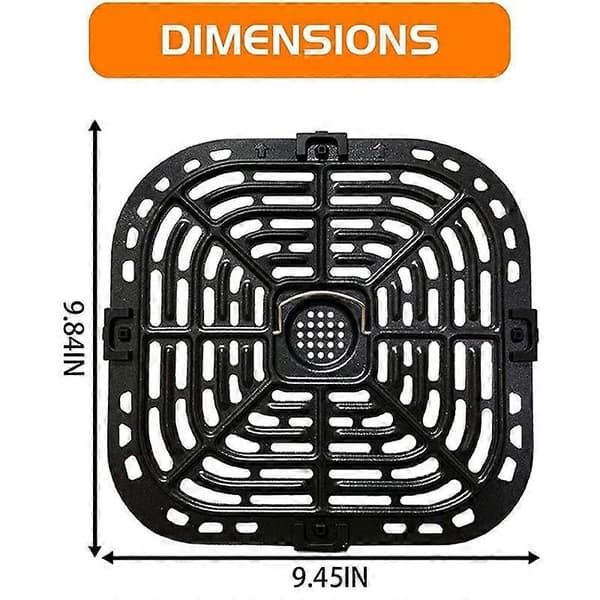 Grillplate for Instants Plus 6QT Luftfriter, Kvadratisk Grillpanne