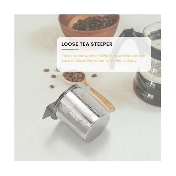 4 stk. Løse Blade Te Filter, Rustfrit Stål Te Kurv Filter Te Si Strainer Steeper til Hængning på
