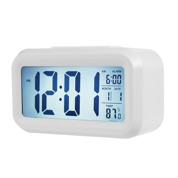 Digital termometer och hygrometer för övervakning av inomhustemperatur och luftfuktighet.