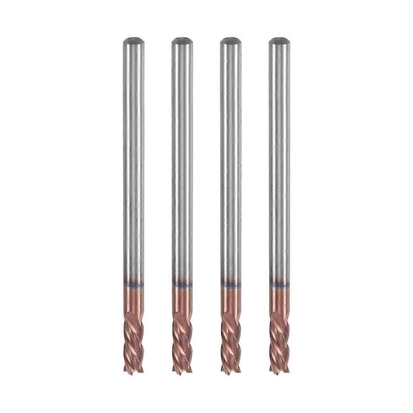 5 stk. 3 mm Solid Carbide Endmills 4 Fløyte Sporfresing Profilfresing Planfres