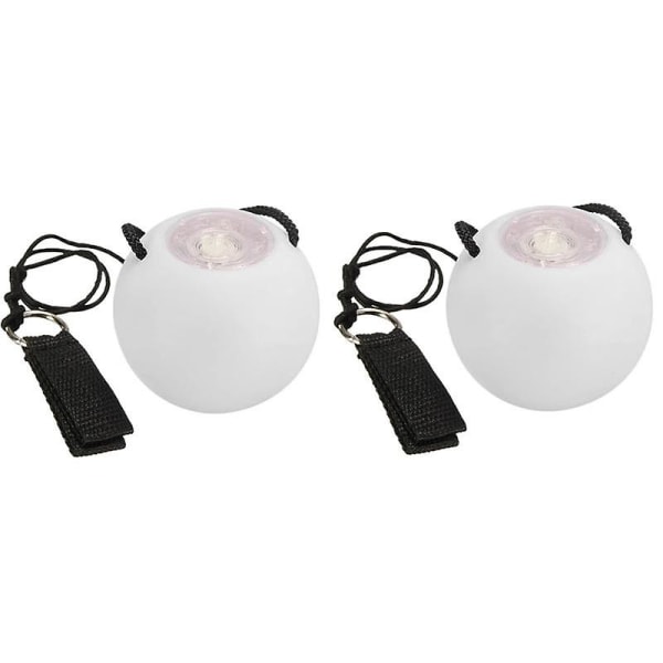 2 st LED Poi-bollar Glow Poi-bollar LED Glow Toy Light Up-bollar Strobe Spinning Ball för barn och vuxna