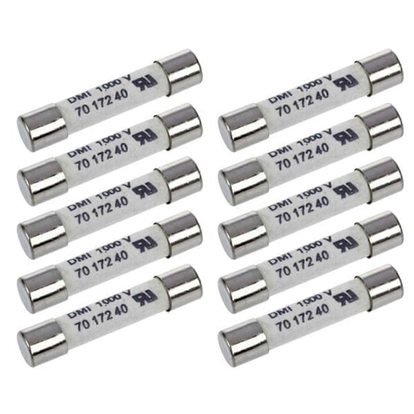 1000V 500MA 10 stk. 6,3X32mm Multifunktionel Praktisk Bærbar Hvid Keramisk Sikring til Mul