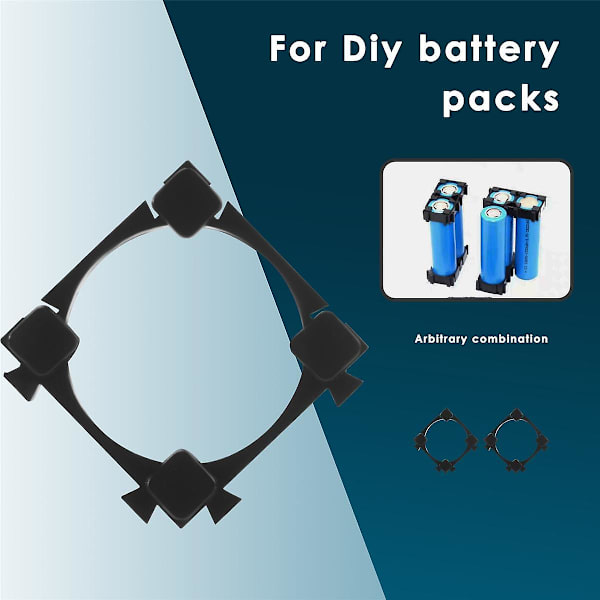 100 stk. 18650 Lithium Celle Cylindrisk Batteriboks Holderbeslag Til DIY Batteripakke