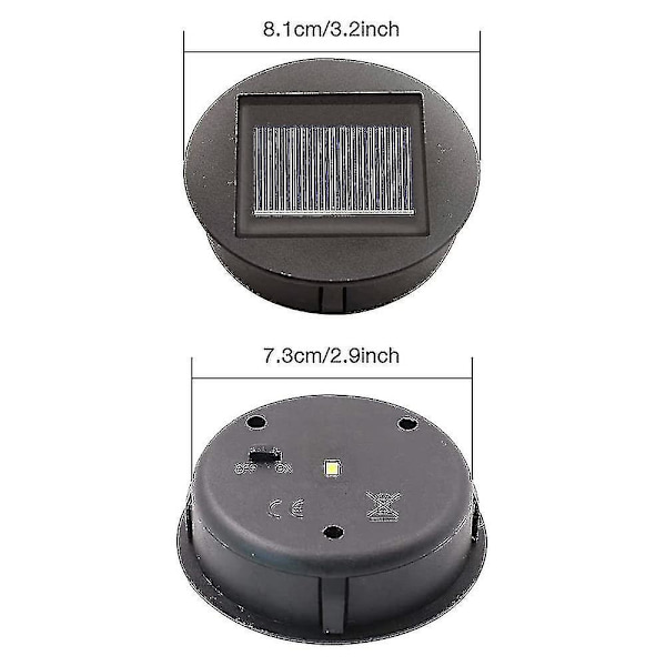 4 st solcellslampor med LED-lampor, solcellslampor, LED-solcellslampor