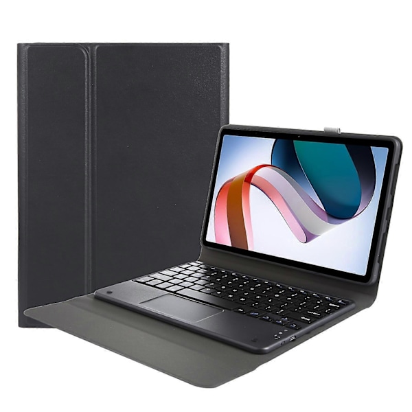 För Xiaomi Redmi Pad SE Ultratunt Bluetooth Tangentbord Läderfodral med Touchpad