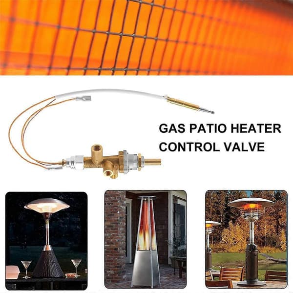 Gass Terrassevarmer Kontrollventil Termoelement Sensor Dump Switch Knot Propan Bålpanne Kontroll Sikkerhet