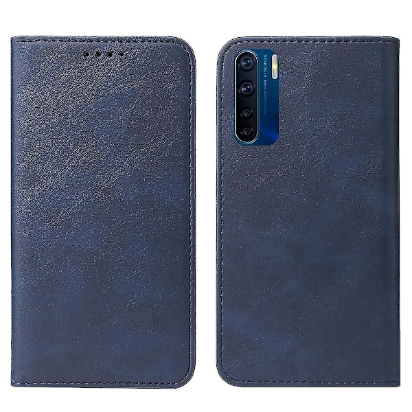 Magnetiskt stängbart läderfodral för Oppo A91