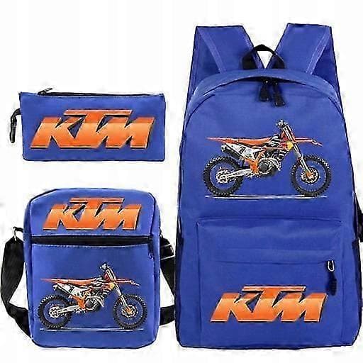 Ktm Cross Skolset Ryggsäck Väska Pennfodral