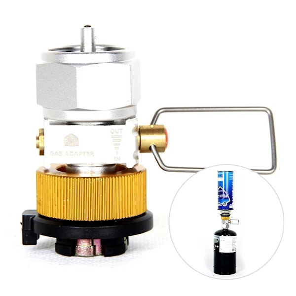 Gas Saver Plus Gasomvandlare Shifter Påfyllningsadapter för platt tank Camping Gas Adapterventil